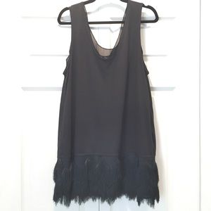 Black tank fringe dress